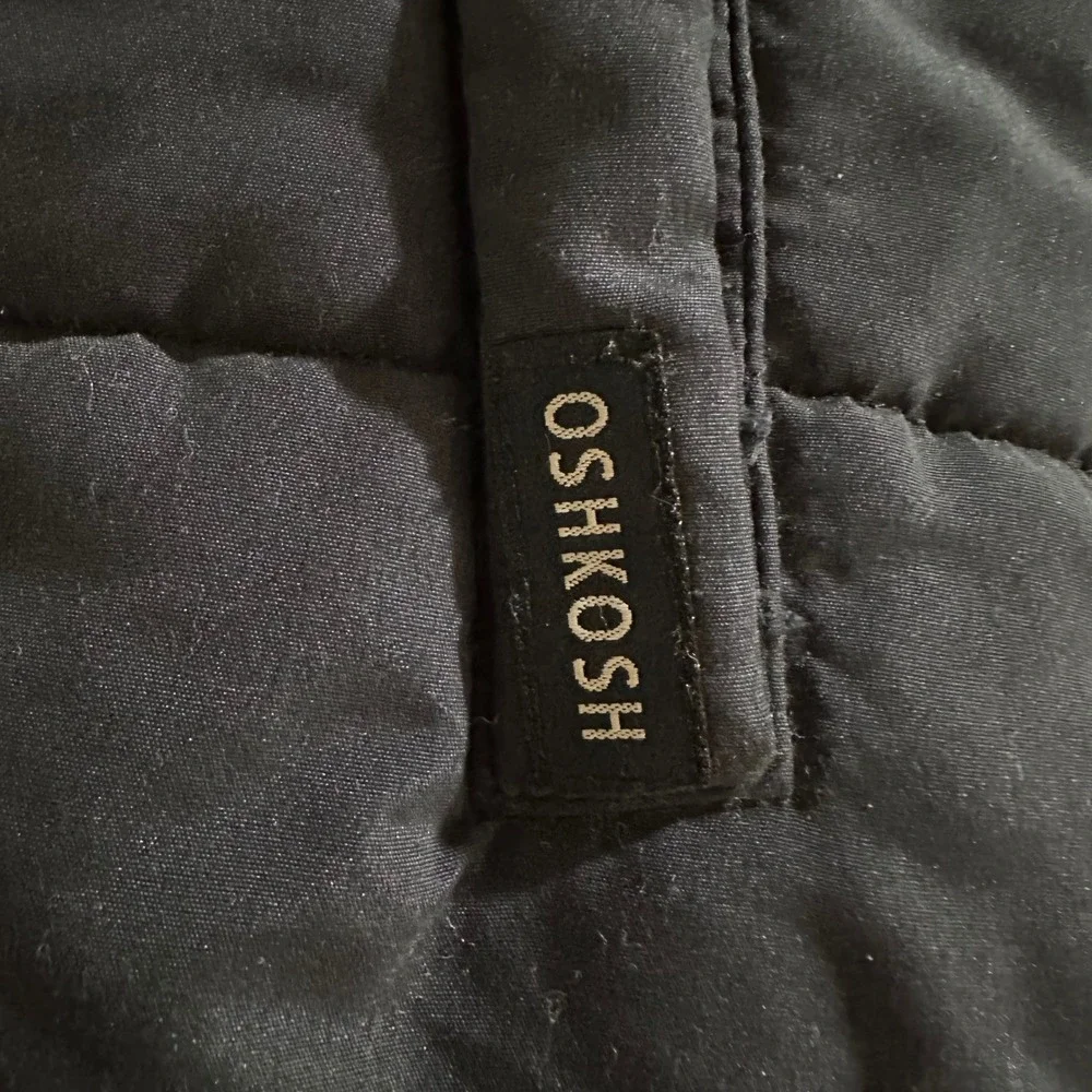 OshKosh B'gosh Puffer Snowsuit Baby 12M Navy Blue Excellent Hooded‎ Bunting